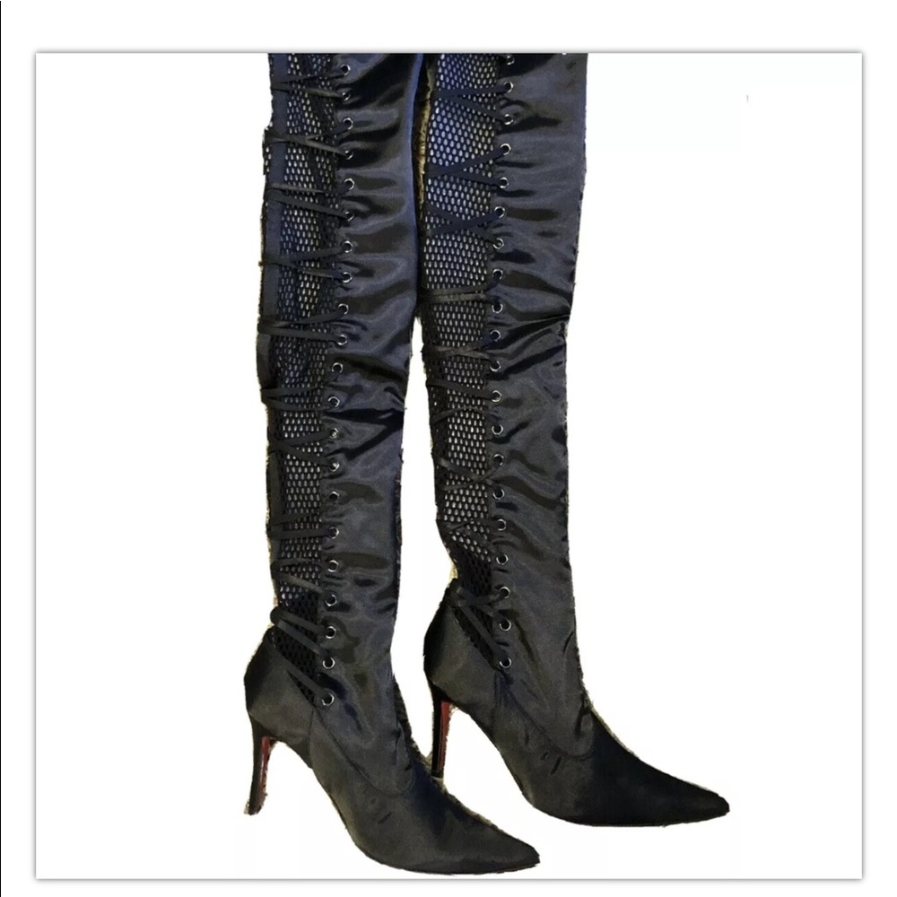Victoria’s Secret COLIN STUART Over Knee Lace Up Boots Sz 10